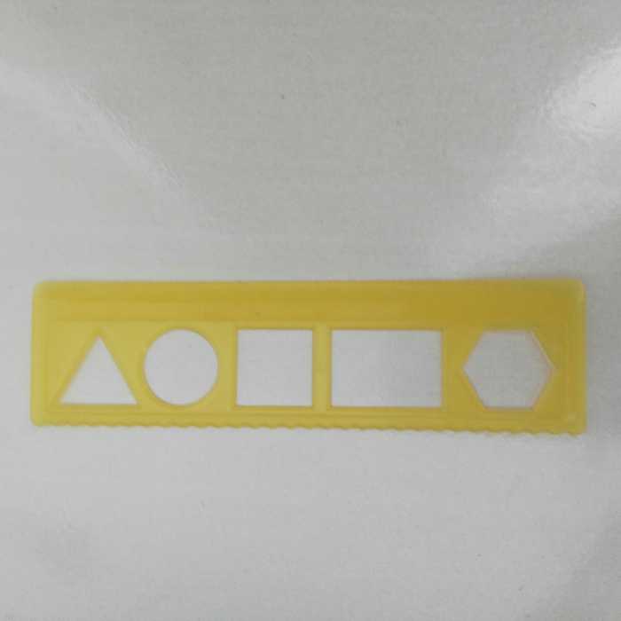 خط کش ژله ای15سانتی شابلون دار