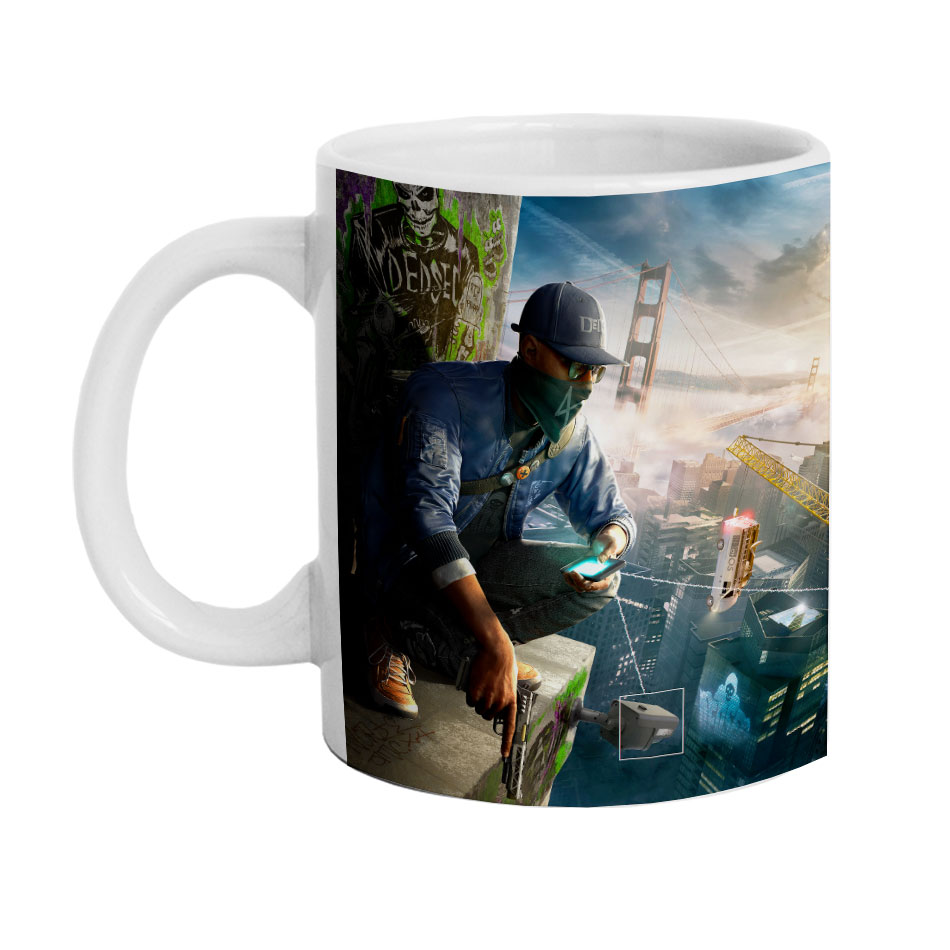 ماگ طرح Watch Dogs مدل M2382
