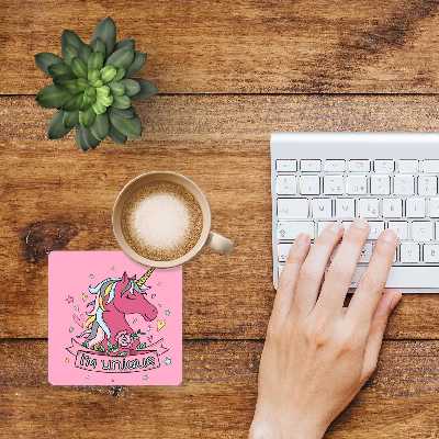 زیر لیوانی طرح یونیکورن مدل MC1213