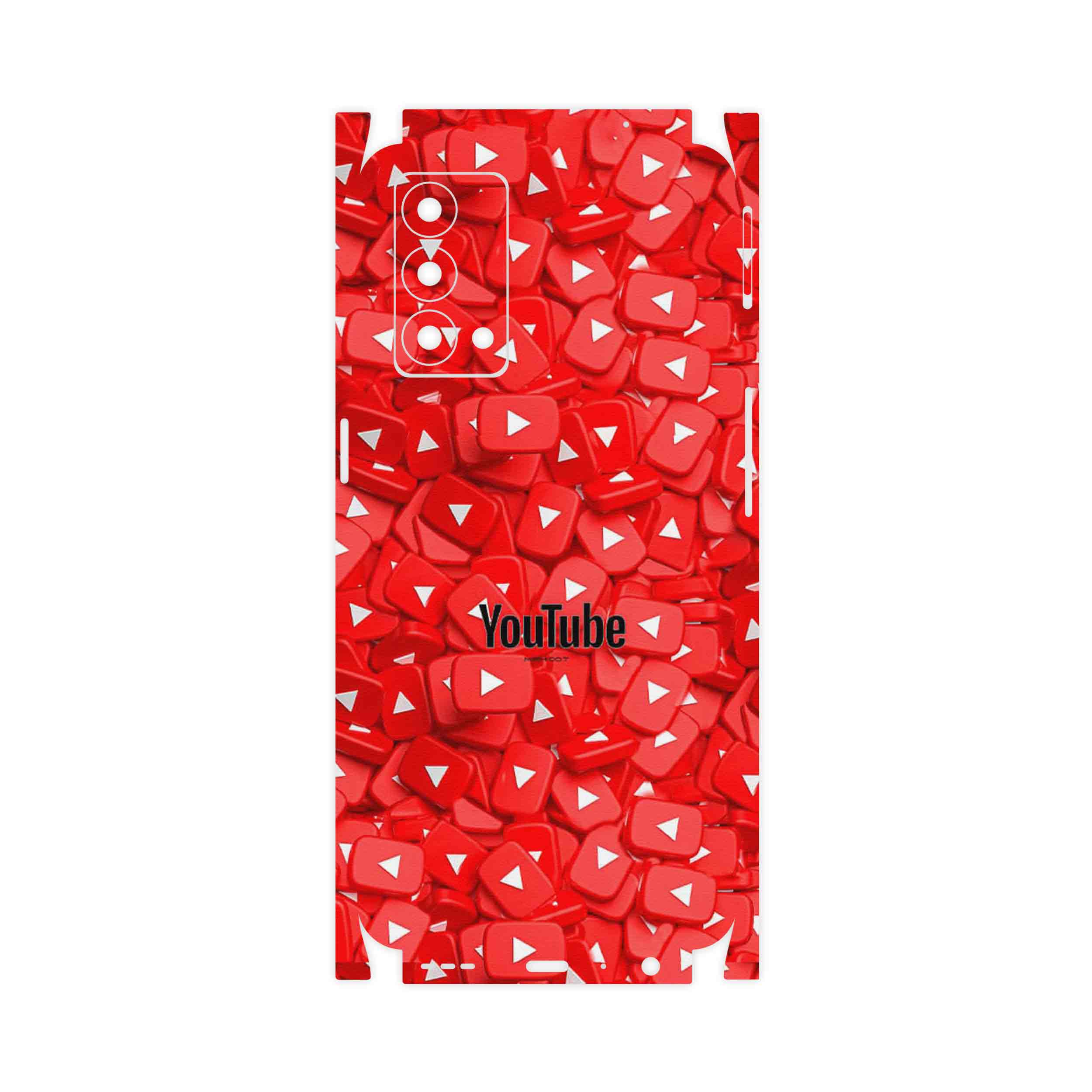 برچسب پوششی ماهوت مدل Youtube-FullSkin مناسب برای گوشی موبایل ریلمی GT Master