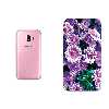 برچسب پوششی ماهوت مدل Purple-Flower مناسب برای گوشی موبایل سامسونگ Galaxy J2 Pro 2018