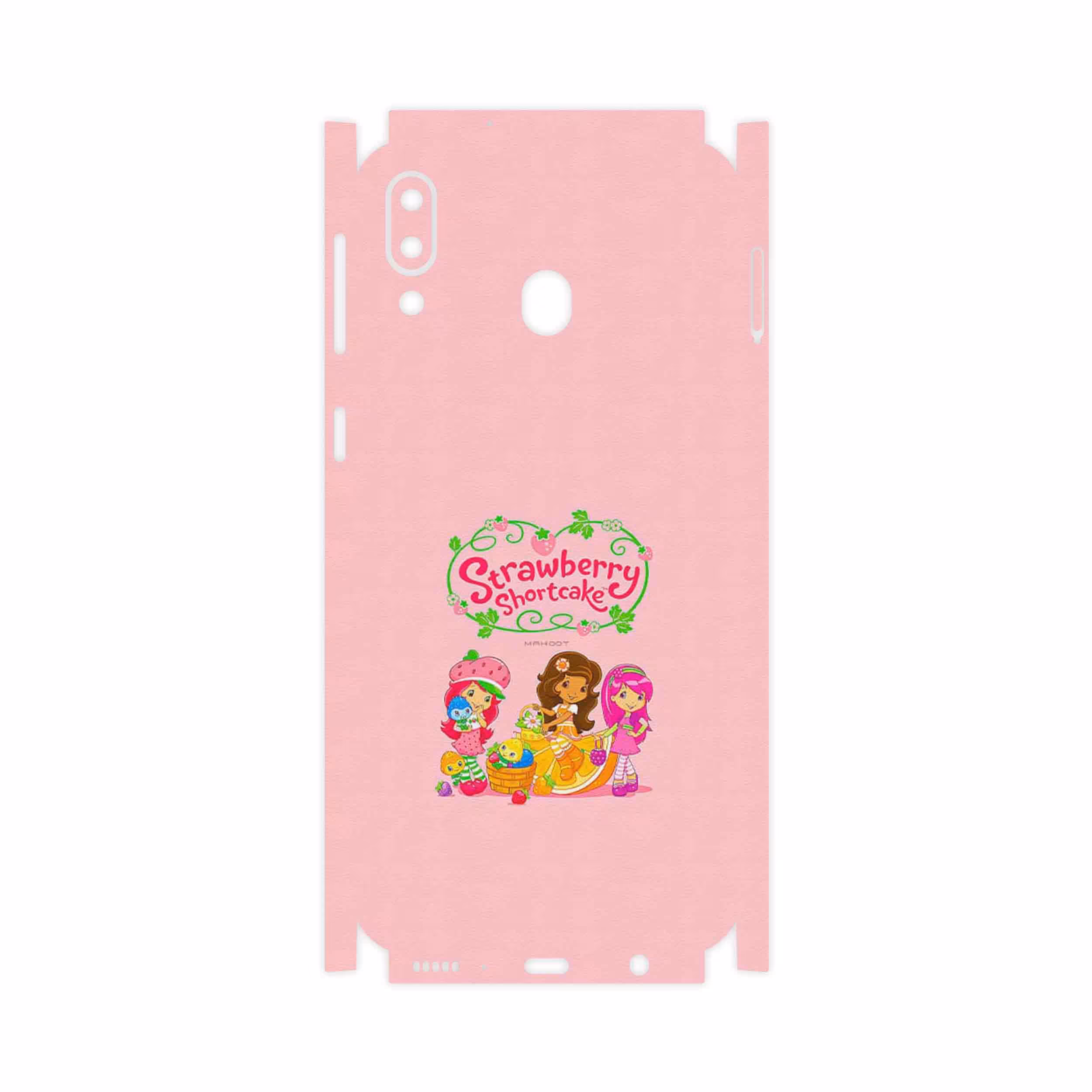 برچسب پوششی ماهوت مدل Strawberry Shortcake-FullSkin مناسب برای گوشی موبایل سامسونگ Galaxy M20