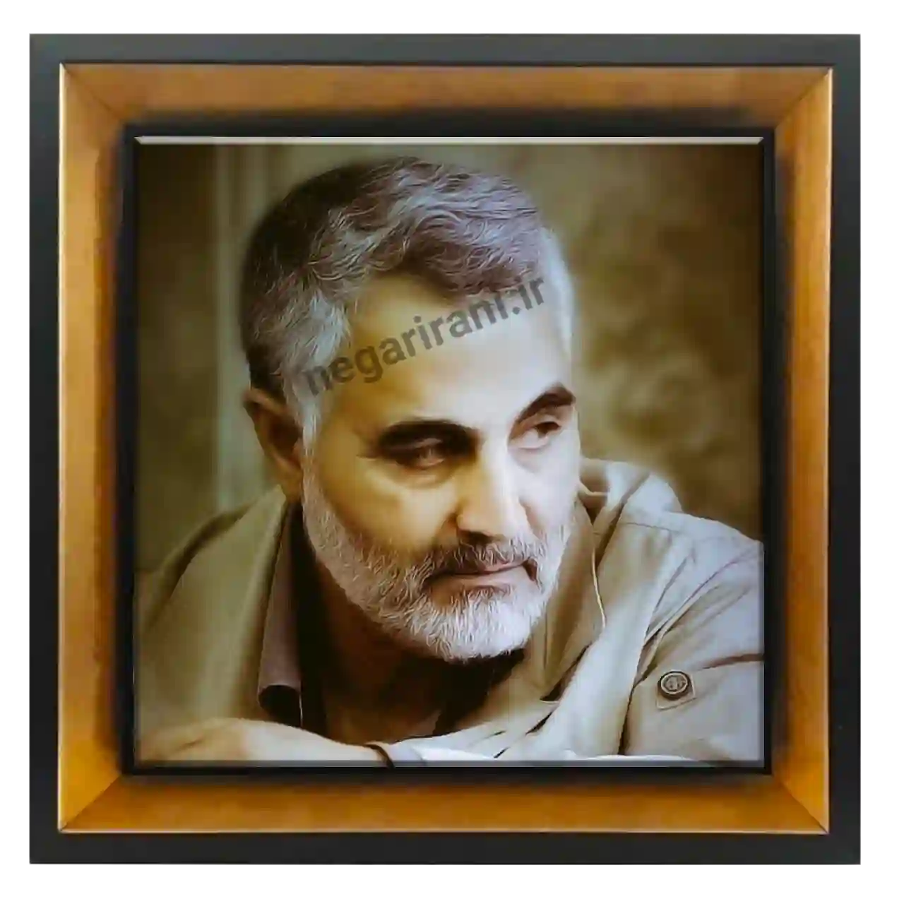 تابلو کاشی شهید حاج قاسم مدل 2ZG31