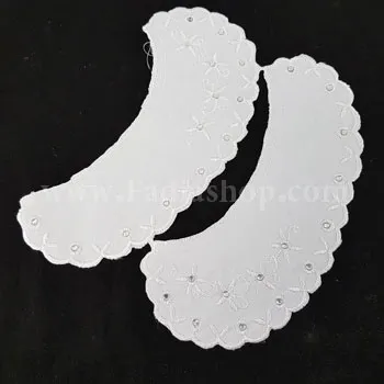 یقه جفتی نگین دار