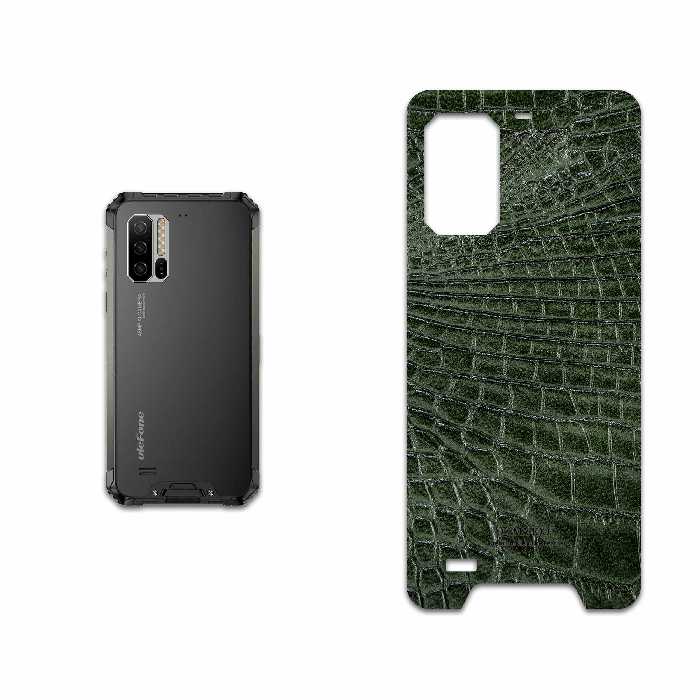 برچسب پوششی ماهوت مدل Green-Crocodile-Leather مناسب برای گوشی موبایل یولفون Armor 7