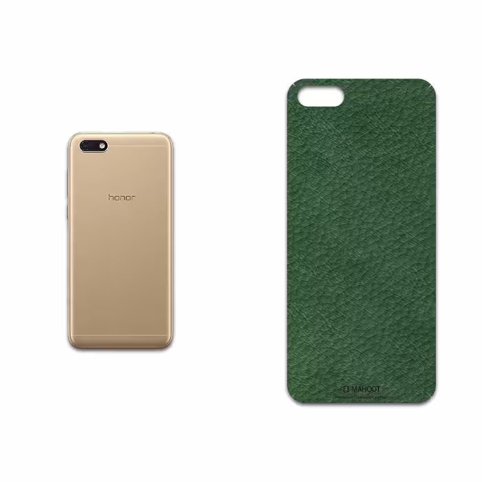 برچسب پوششی ماهوت مدل Green-Leather مناسب برای گوشی موبایل آنر 7S