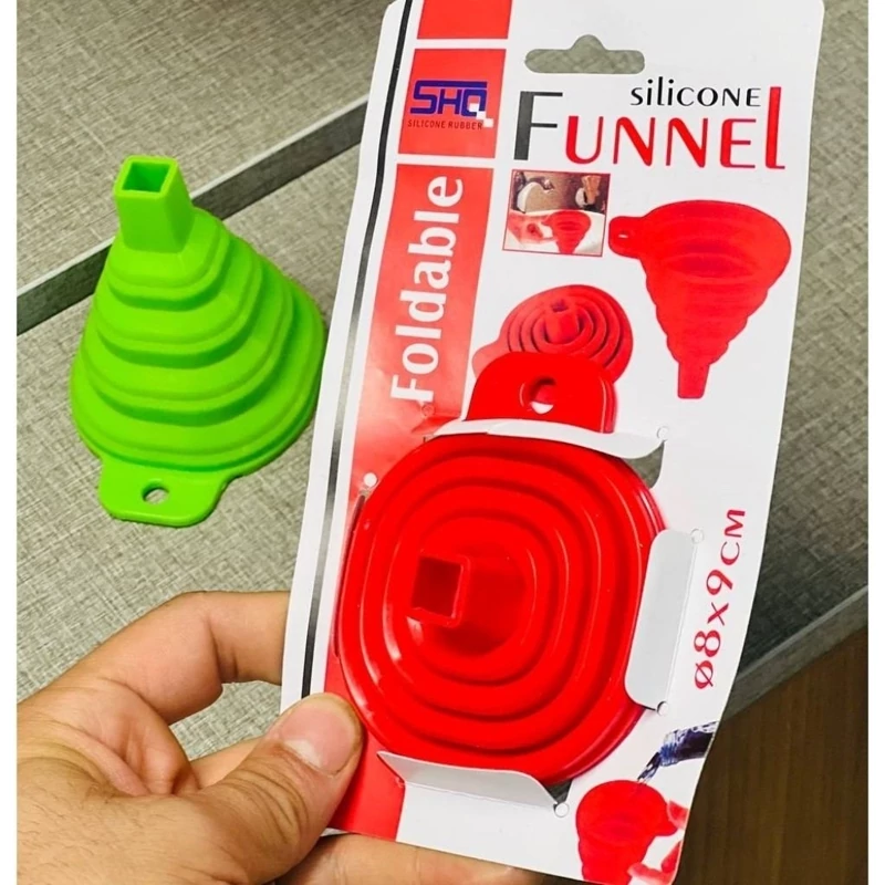 قیف سیلیکونی تاشو بزرگ | amazonchi