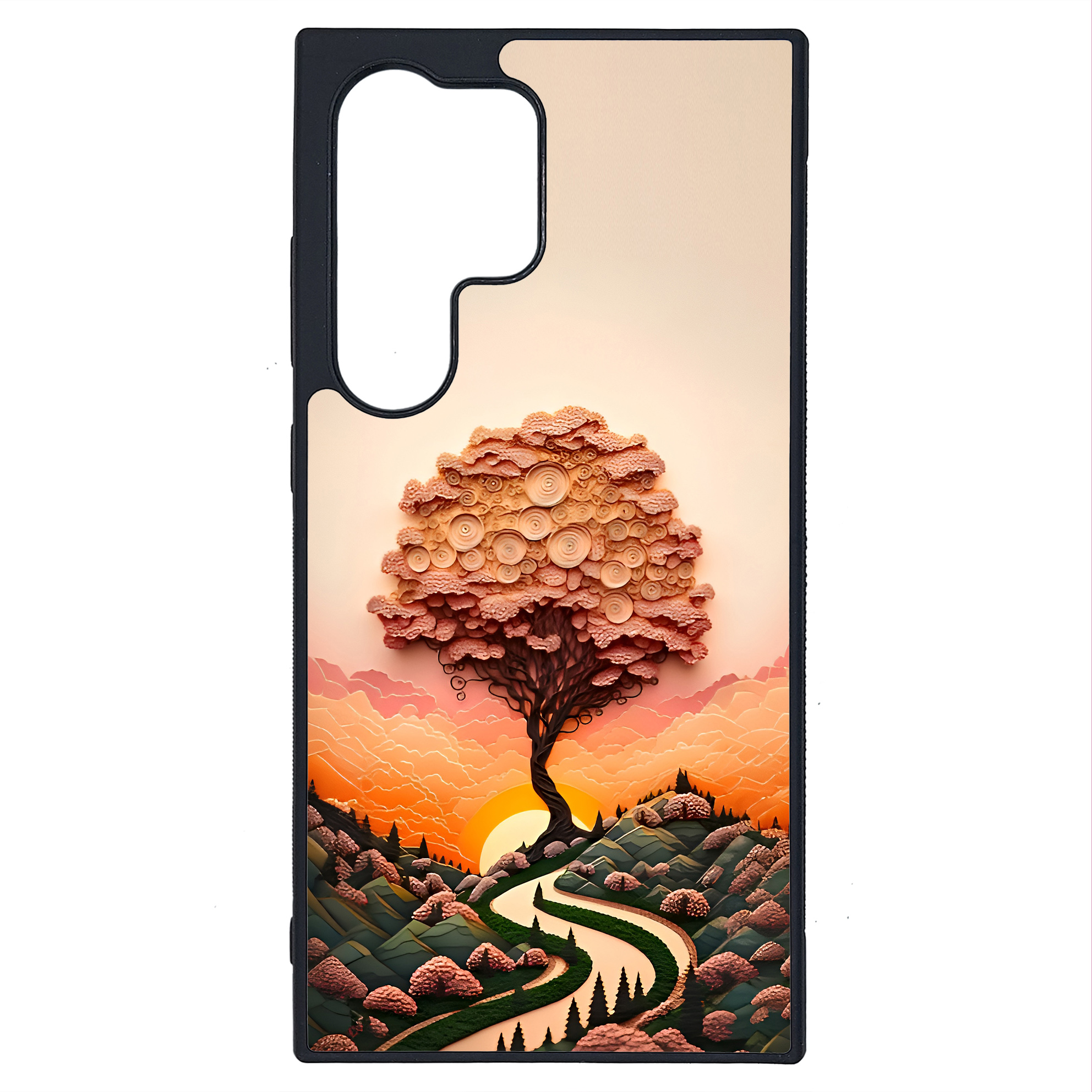 کاور طرح درخت کد G-127 مناسب برای گوشی موبایل سامسونگ Galaxy S24 Ultra | دیجی قاب دونی
