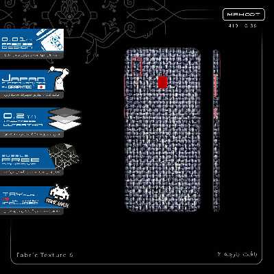 برچسب پوششی ماهوت مدل Fabric Texture 6-FullSkin مناسب برای گوشی موبایل سامسونگ Galaxy A20