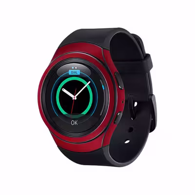 برچسب ماهوت طرح Matte-Warm-Red مناسب برای ساعت هوشمند سامسونگ Galaxy Gear S2