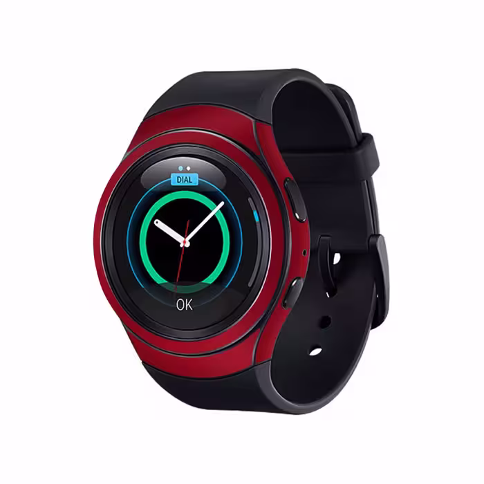برچسب ماهوت طرح Matte-Warm-Red مناسب برای ساعت هوشمند سامسونگ Galaxy Gear S2