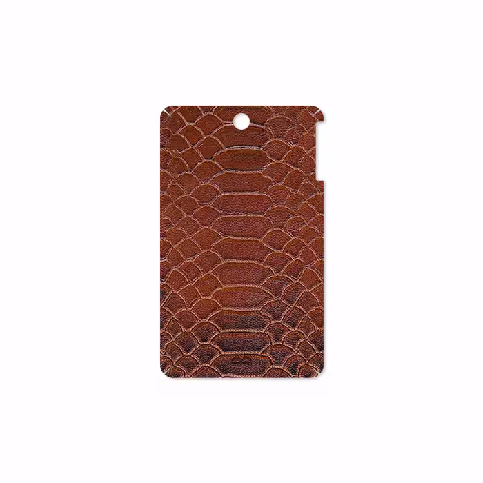 برچسب پوششی ماهوت مدل Brown-Snake-Leather مناسب برای تبلت لنوو A7-50 A3500 2014