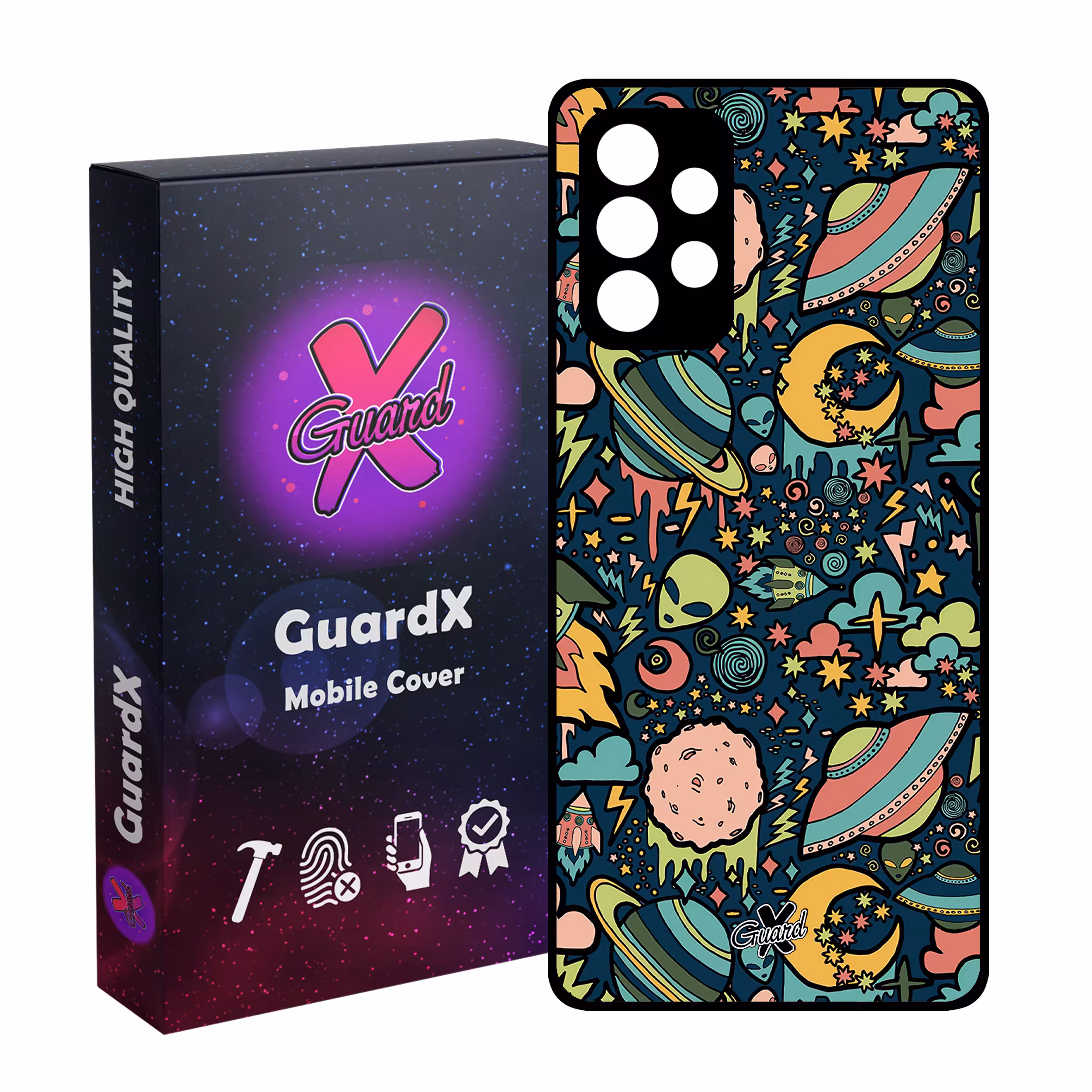 کاور گارد ایکس طرح Galaxy مدل Glass10191 مناسب برای گوشی موبایل سامسونگ Galaxy A52s