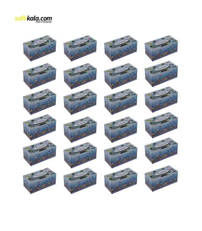 دستمال کاغذی 100 برگ گلریز مدل آکواریوم بسته 24 عددی