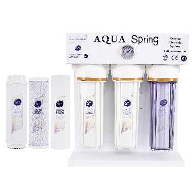 دستگاه تصفیه کننده آب آکوآ اسپرینگ مدل RO-S7-WZ 7200 به همراه فیلتر مجموعه سه عددی