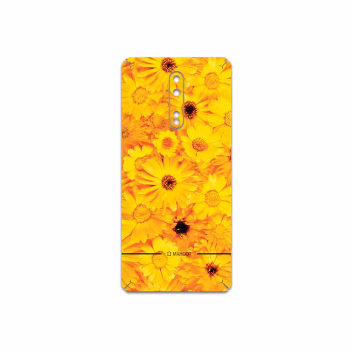 برچسب پوششی ماهوت مدل Yellow-Flower مناسب برای گوشی موبایل نوکیا 8