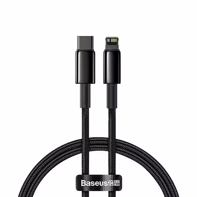 کابل تبدیل USB-C به لایتنینگ باسئوس مدل CATLWJ-01 20W طول 1متر