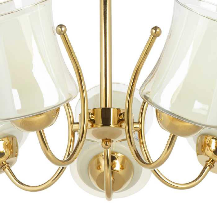 لوستر 5 شعله چشمه نور کد A825/5-G