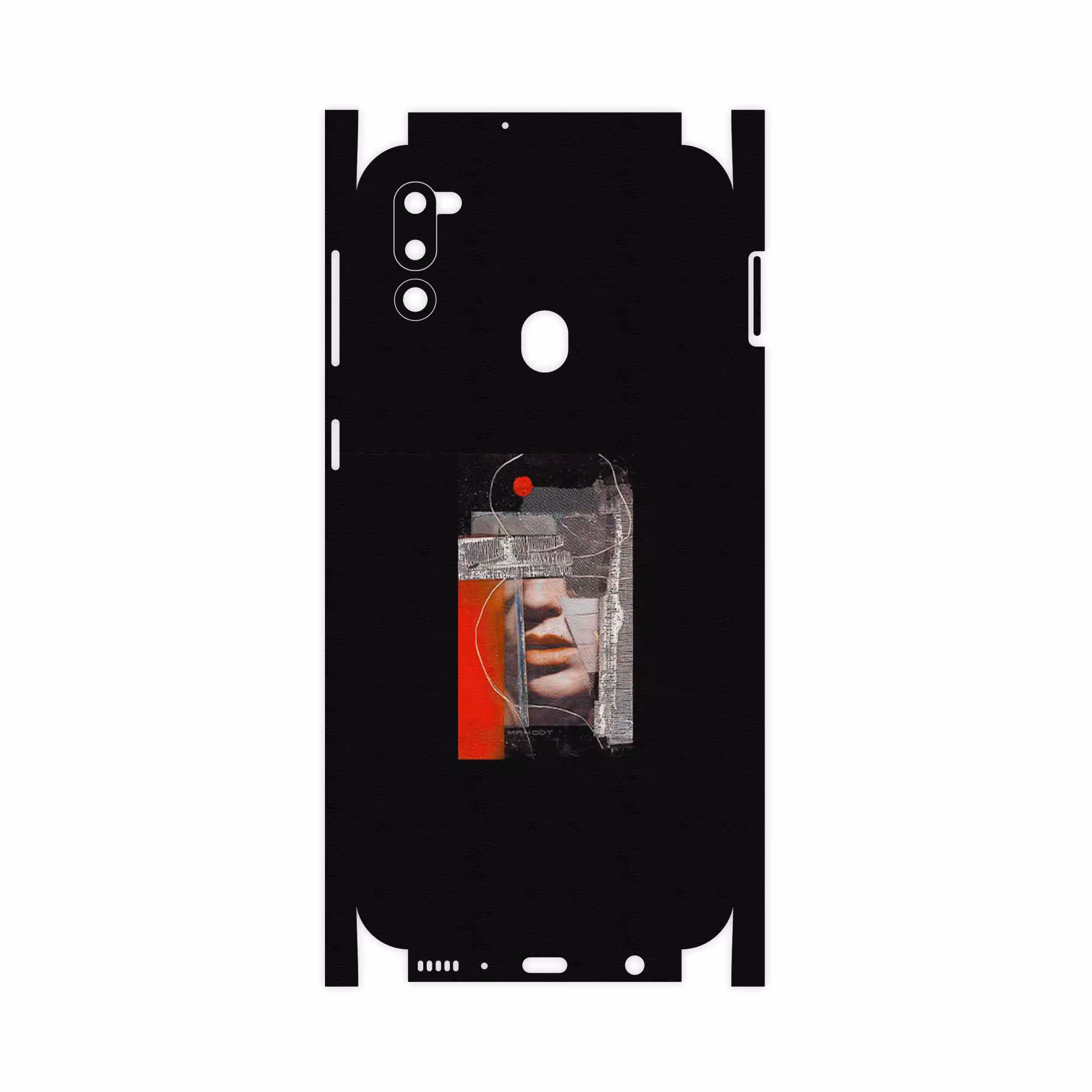 برچسب پوششی ماهوت مدل Collage of Mouth-FullSkin مناسب برای گوشی موبایل سامسونگ Galaxy M21 (2021) Edition