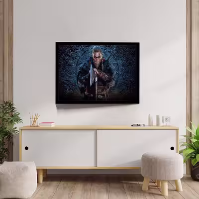 تابلو مدل assassins creed valhalla game کد F-10039