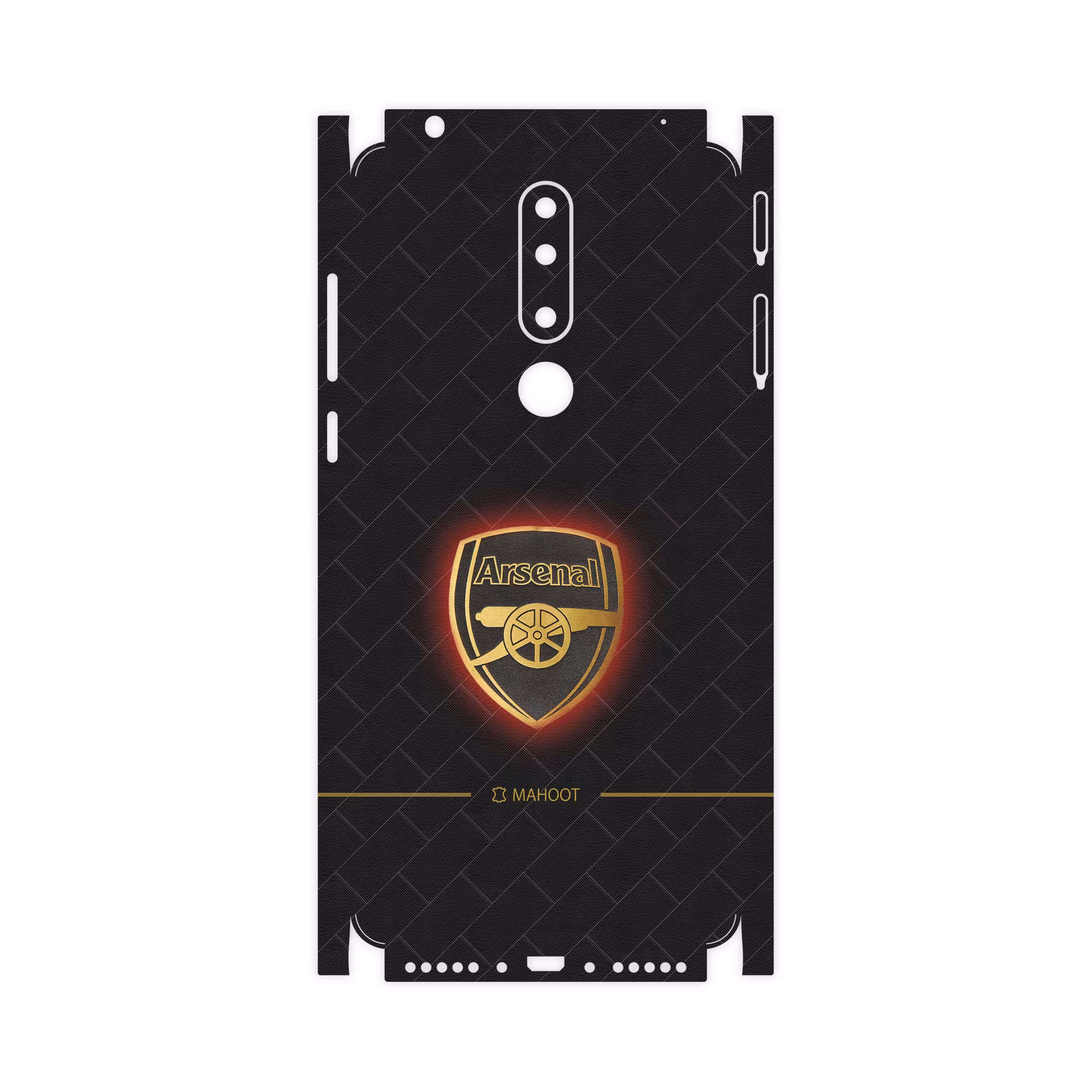 برچسب پوششی ماهوت مدل Arsenal-FC-FullSkin مناسب برای گوشی موبایل نوکیا 3.1 Plus