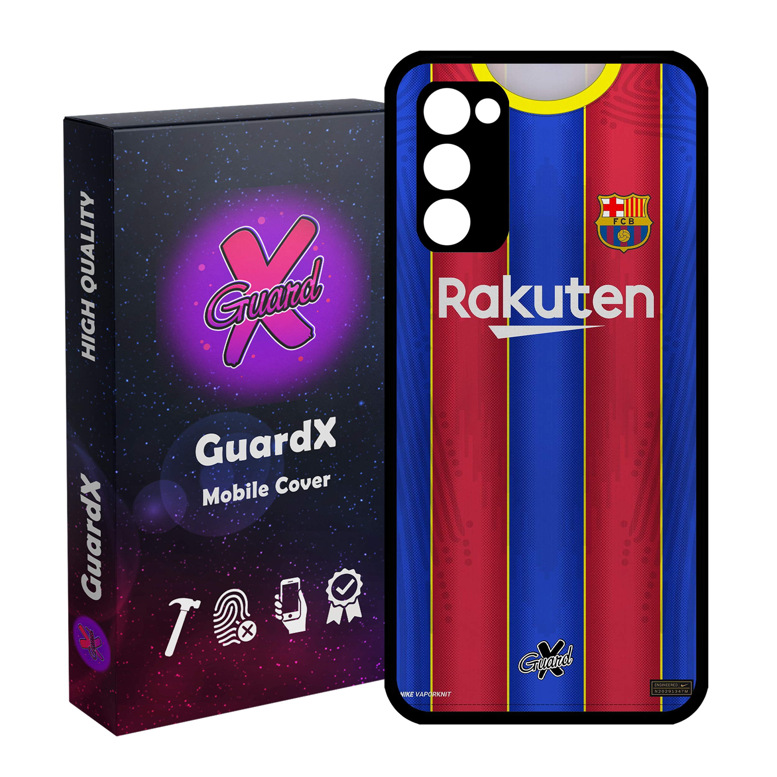 کاور گارد ایکس طرح بارسلونا مدل Glass10228 مناسب برای گوشی موبایل سامسونگ Galaxy S20 FE