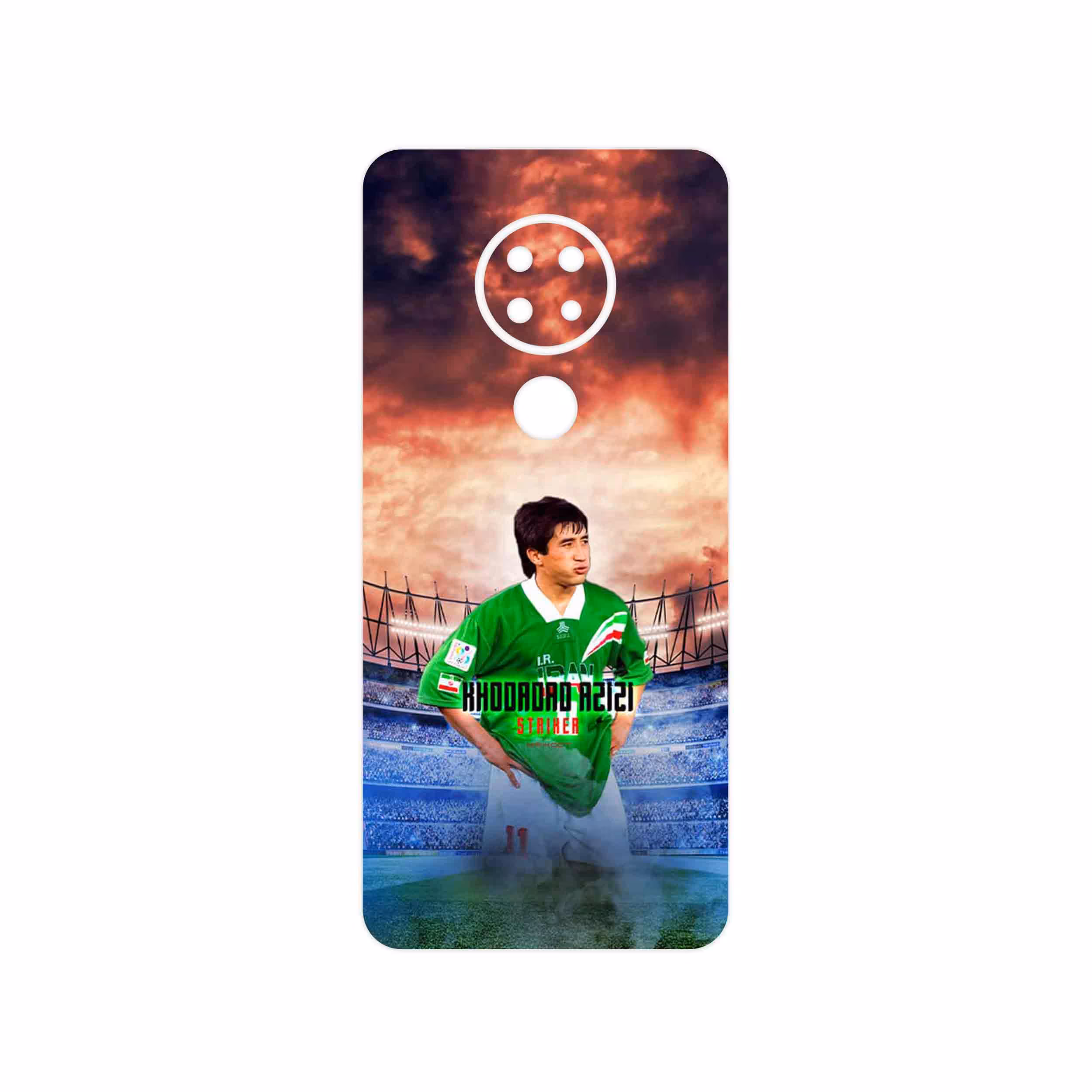برچسب پوششی ماهوت مدل Khodadad Azizi مناسب برای گوشی موبایل نوکیا 6.2