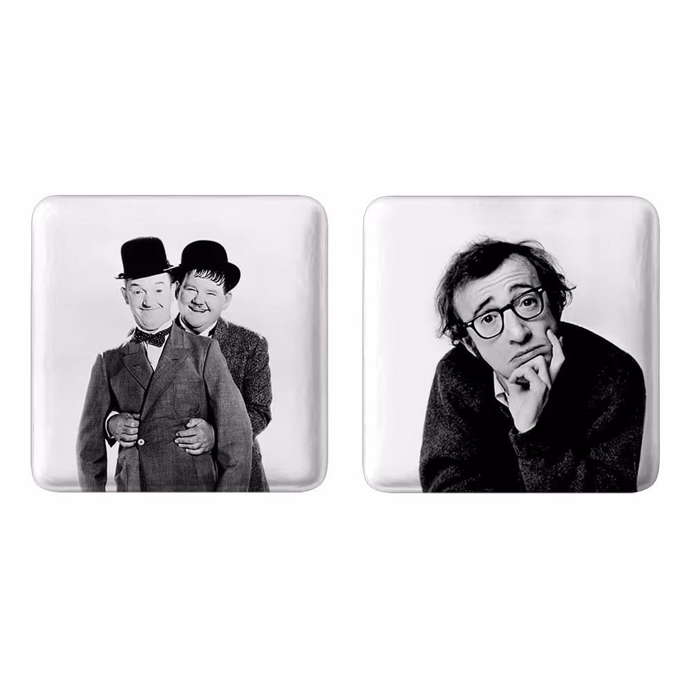 پیکسل خندالو مدل لورل و هاردی و وودی آلن کد 1005310056 مجموعه 2 عددی