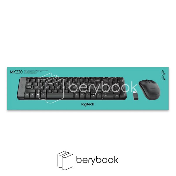 logitech / کیبورد موس بی سیم / mk 220