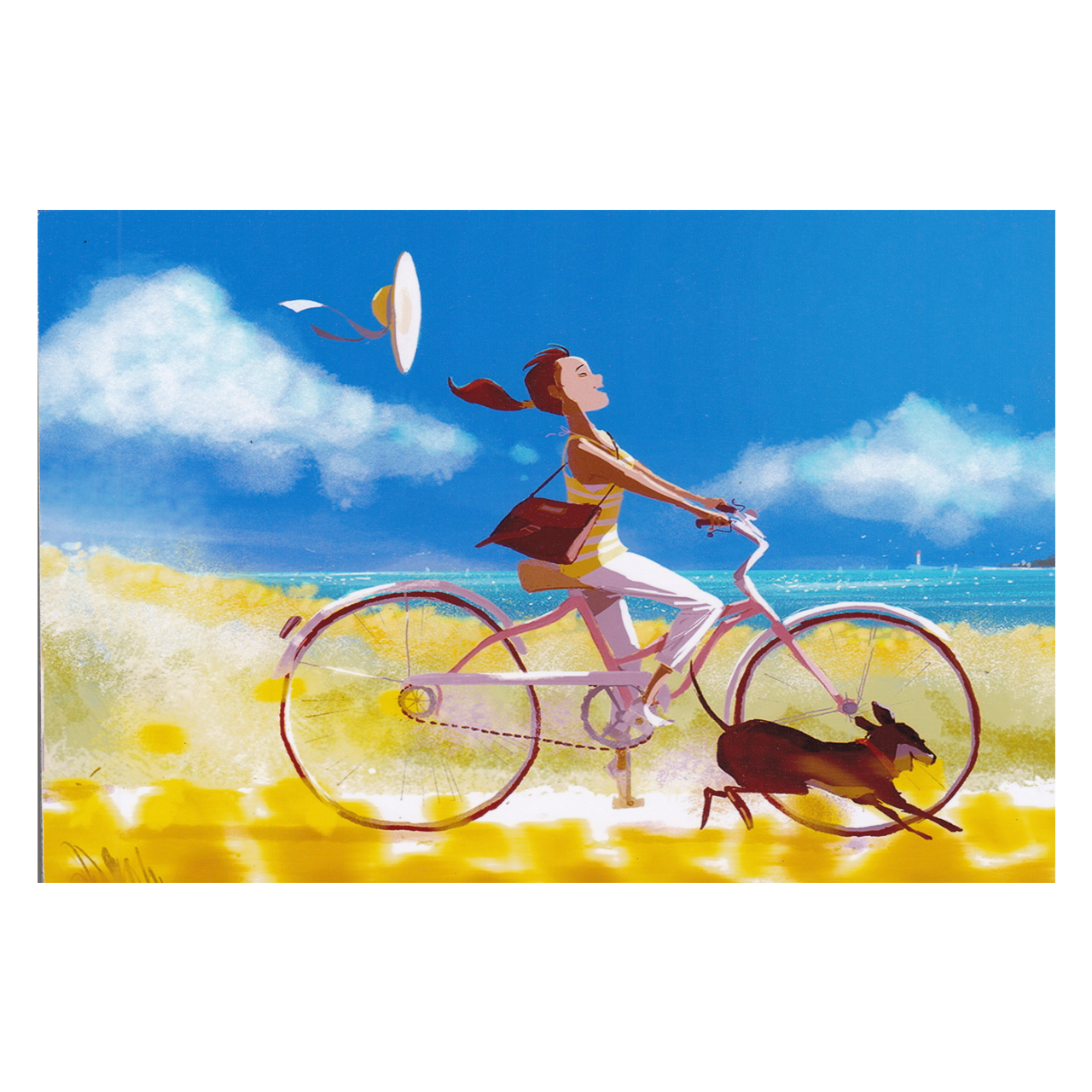 تابلو شاسی طرح دختر در مزرعه کد Ir-832