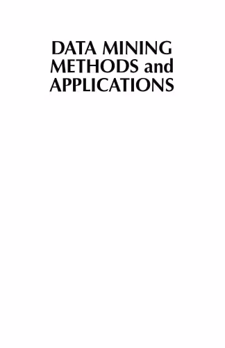 خرید و دانلود نسخه کامل کتاب Data Mining Methods and Applications