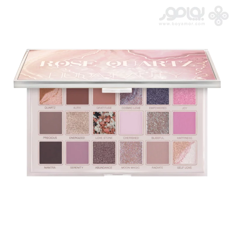 پالت سایه 18 رنگ هدی بیوتی مدل ROSE QUARTZ