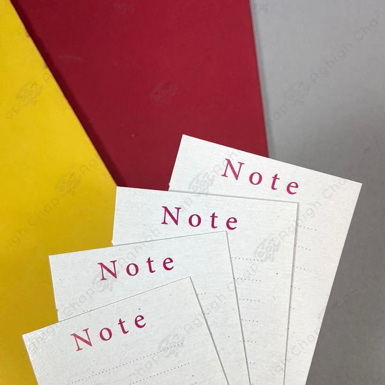 کاغذ یادداشت خط کشی شده بسته های 50 عددی  سایز 12.5 در 6
