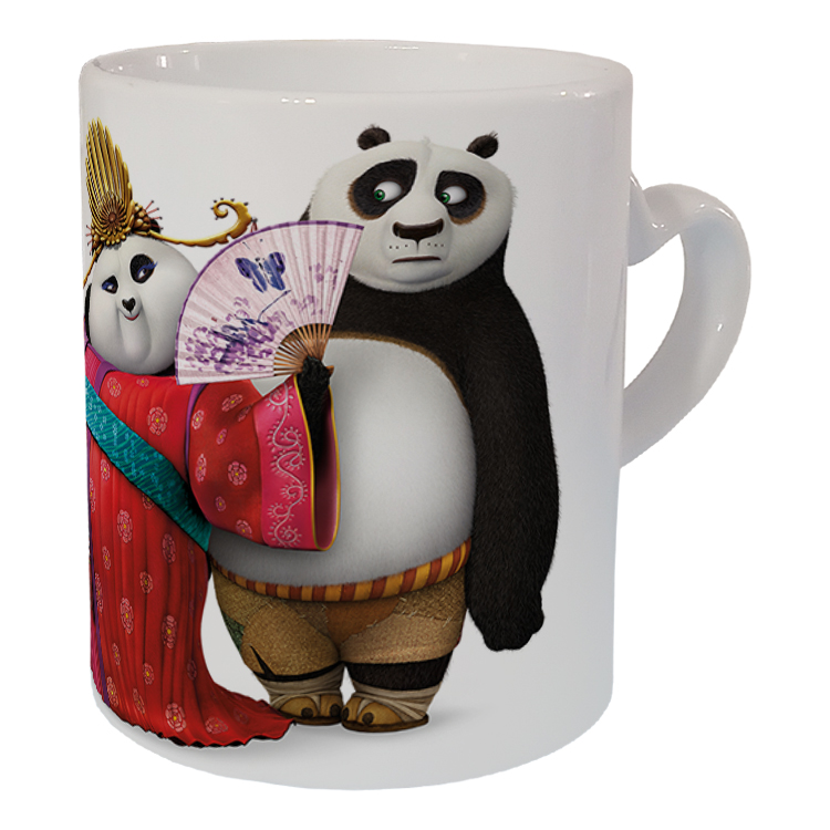 ماگ مدل دسته قلبی طرح پاندا کنگ فو کار کد 58