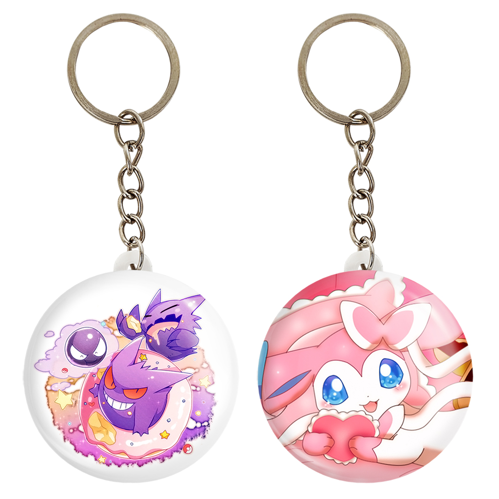 جاکلیدی خندالو مدل سیلوئون و گنگار انیمه پوکمون کد 1734617356 مجموعه 2 عددی