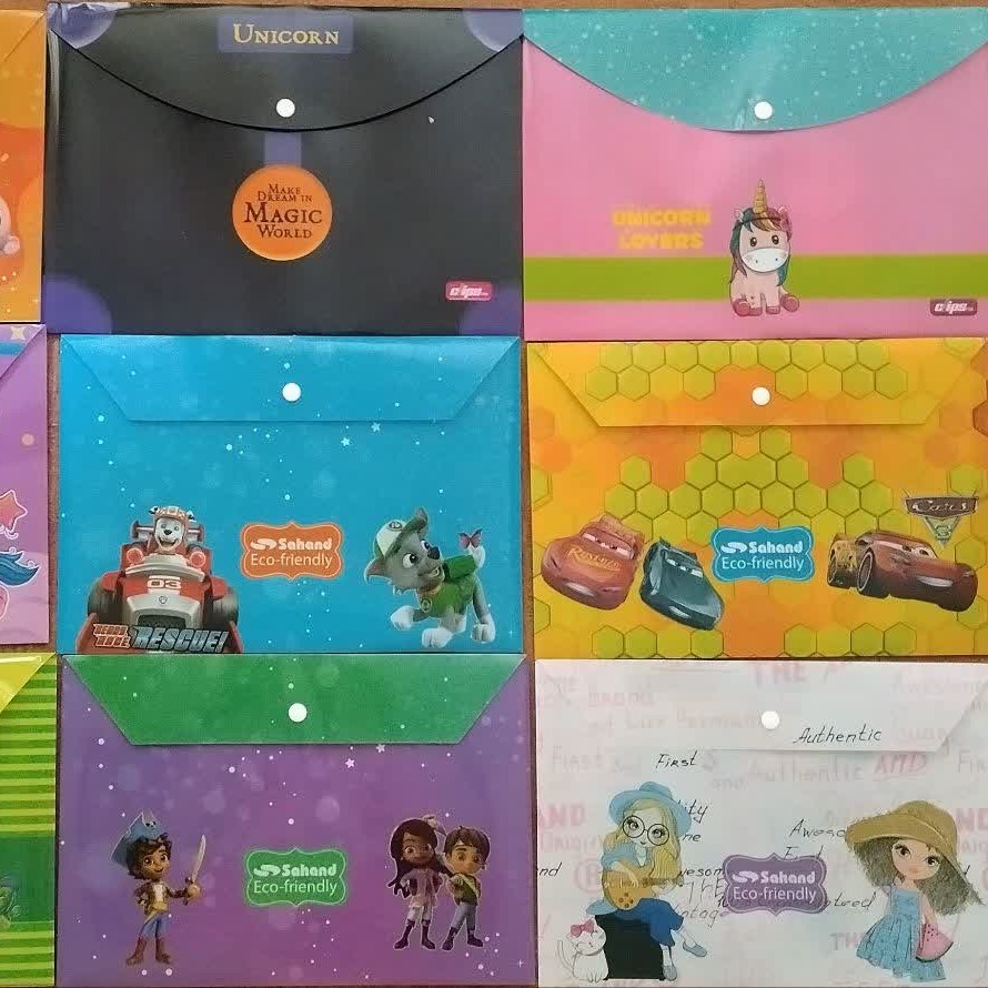 پوشه دکمه دار فانتزی  پاکت دکمه دار فانتزی  