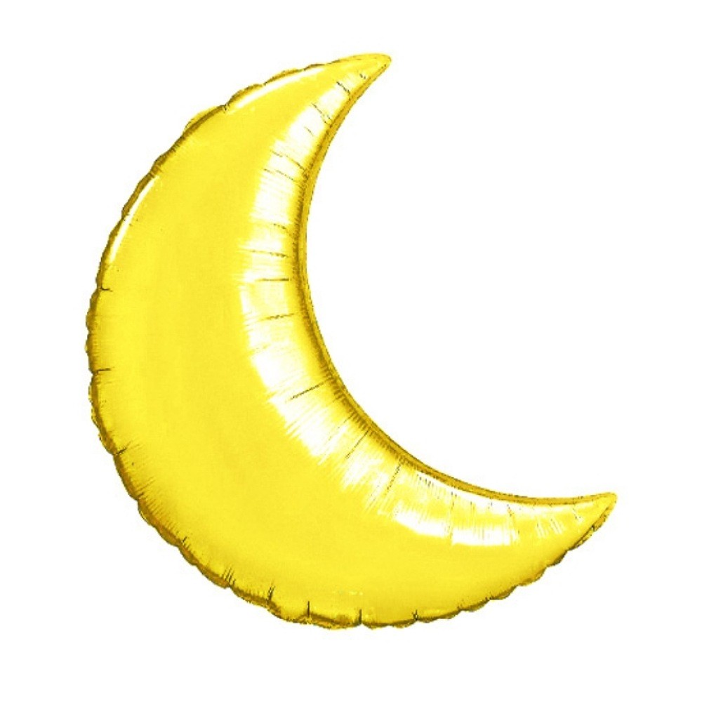 بادکنک فویلی ماه طلایی 