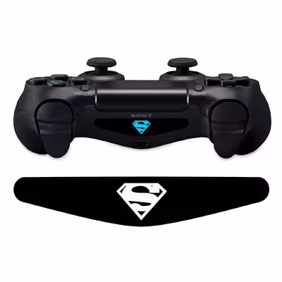 برچسب لایت بار دسته پلی استیشن 4 ونسونی طرح SuperMan Logoبسته 2عددی