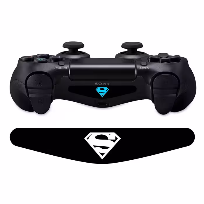 برچسب لایت بار دسته پلی استیشن 4 ونسونی طرح SuperMan Logoبسته 2عددی