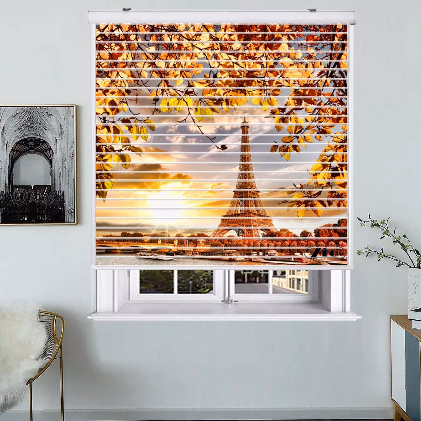 پرده زبرا زیو مدل C-2002 سایز 150x150 سانتی متر