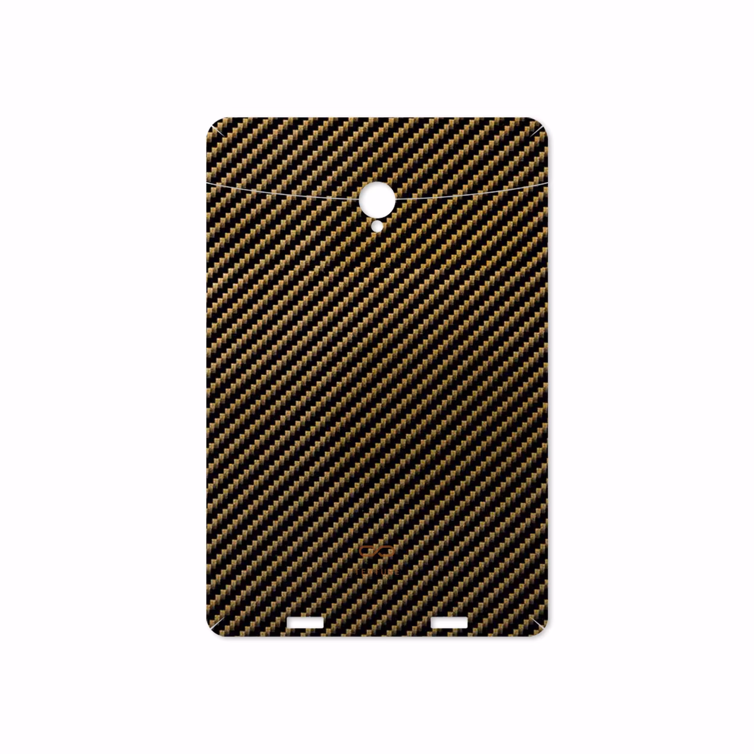 برچسب پوششی ماهوت مدل Glossy-Brown-Fiber مناسب برای تبلت وریکو Unipad