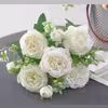 دسته گل مصنوعی مدل گل محمدی کد PA_1090