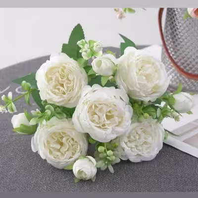 دسته گل مصنوعی مدل گل محمدی کد PA_1090