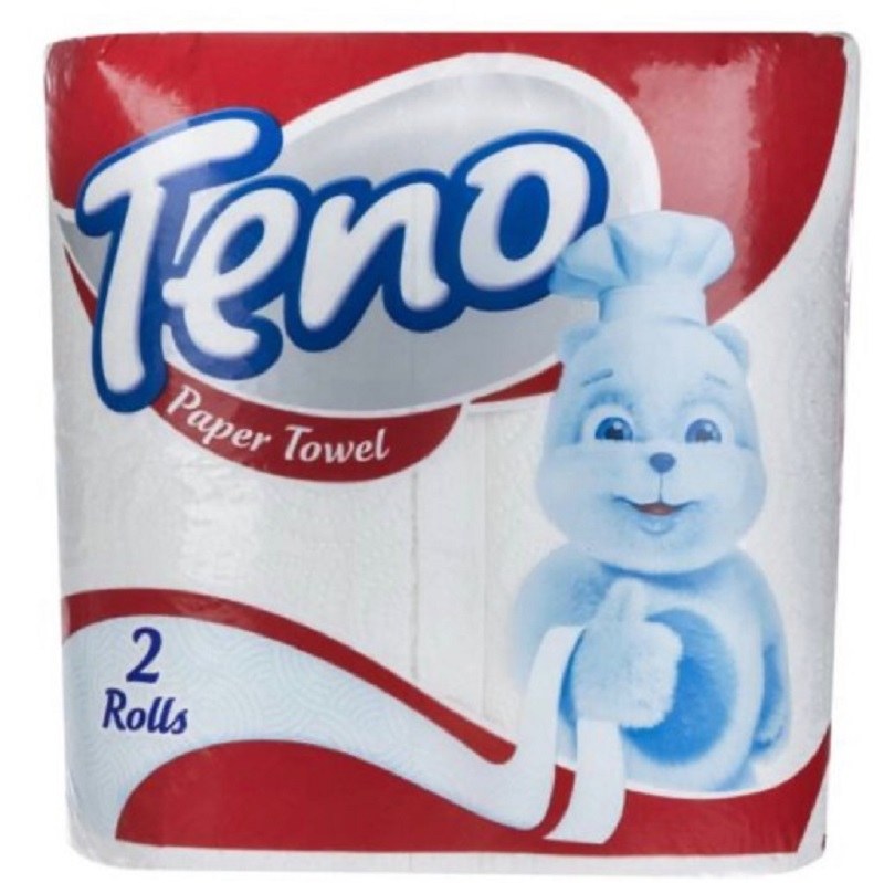 دستمال کاغذی حوله ای تنو 3 لایه دو رول با جذب فوق العاده