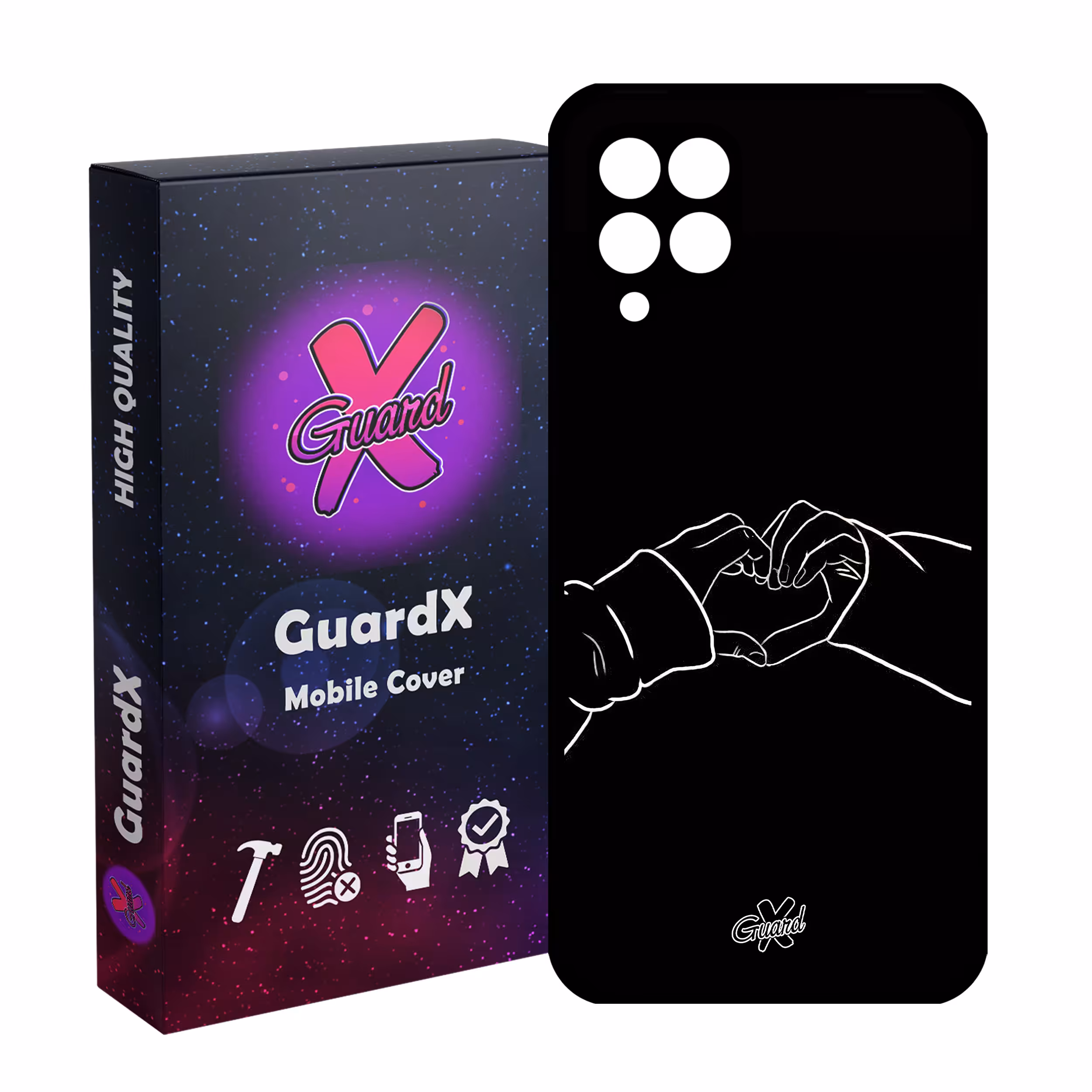 کاور گارد ایکس طرح Love مدل Glass10517 مناسب برای گوشی موبایل سامسونگ Galaxy A22 4G