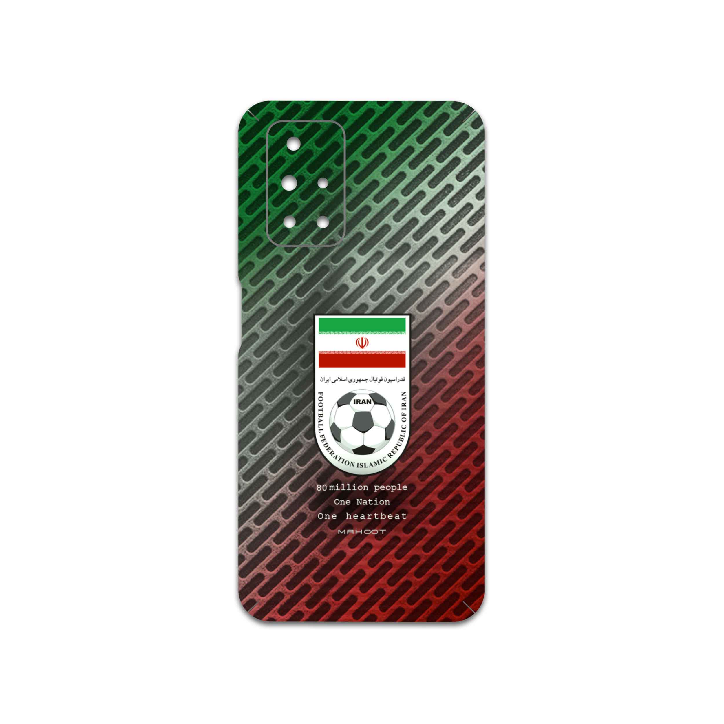 برچسب پوششی ماهوت مدل Iran-National-Football-Team مناسب برای گوشی موبایل شیائومی Redmi 10 Prime