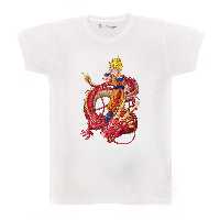 تی شرت بچگانه پرمانه طرح انیمه دراگون بال کد pmt.3764