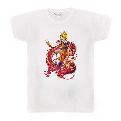 تی شرت بچگانه پرمانه طرح انیمه دراگون بال کد pmt.3764