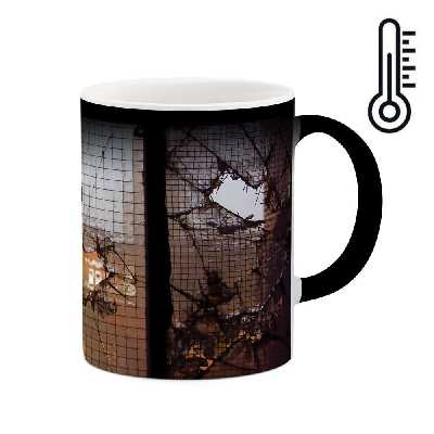 ماگ حرارتی طرح شیشه شکسته مدل mgh02508