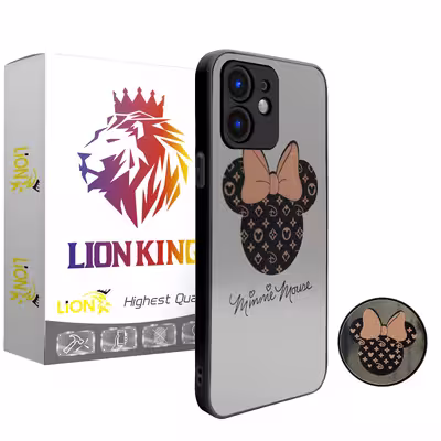 کاور لاین کینگ مدل Ayenehmikiمناسب برای گوشی موبایل اپل iPhone 11 به همراه پایه نگهدارنده